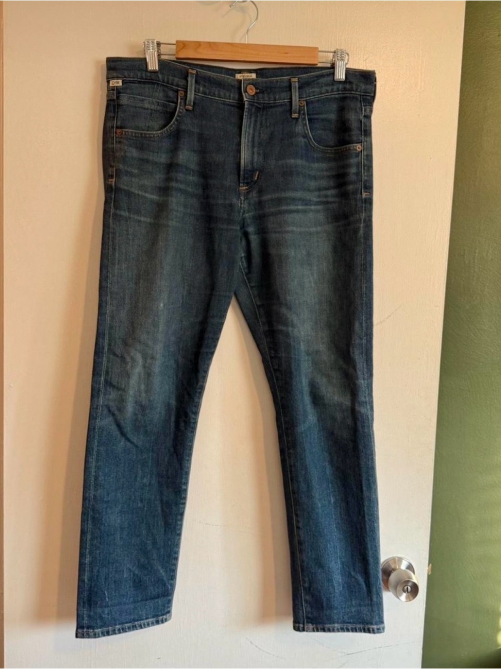 Citizens of humanity Elsa mid rise slim fit crop premium vintage denim jeans